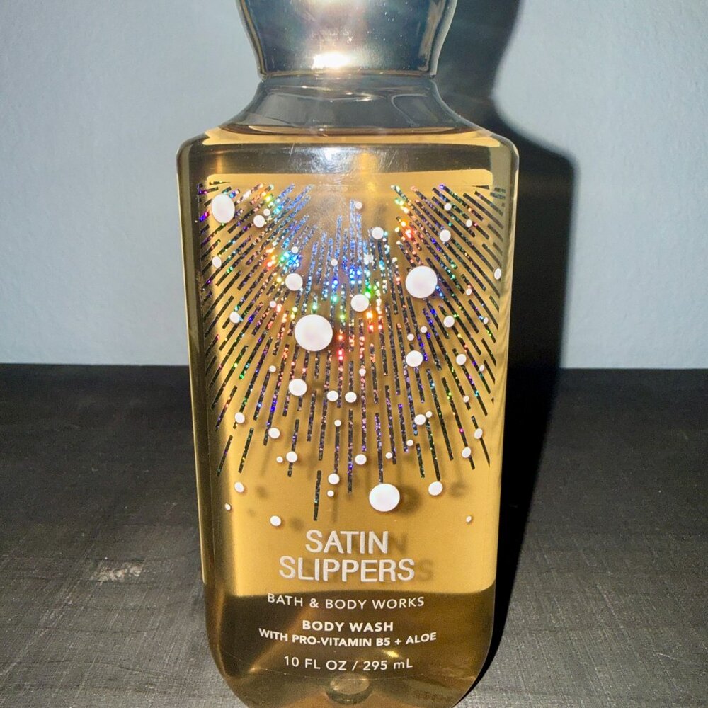 Satin Slippers Bath & Body Works Body Wash Shower Gel BBW NWT